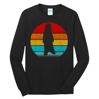 Retro Vintage Polar Bear Tall Long Sleeve T-Shirt