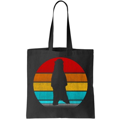 Retro Vintage Polar Bear Tote Bag