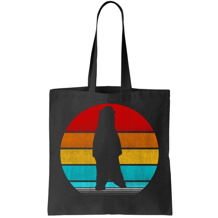 Retro Vintage Polar Bear Tote Bag