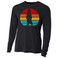 Retro Vintage Polar Bear Cooling Performance Long Sleeve Crew