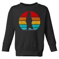 Retro Vintage Polar Bear Toddler Sweatshirt