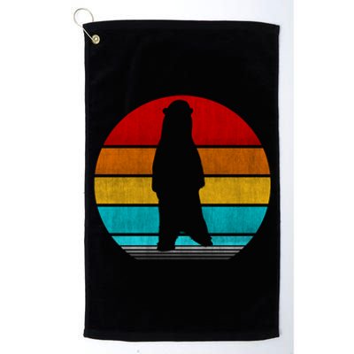 Retro Vintage Polar Bear Platinum Collection Golf Towel