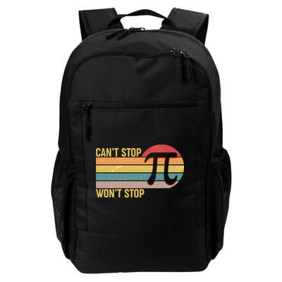 Retro Vintage Pi Day 314 Can't Stop Won't Stop Backpack