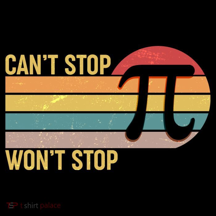 Retro Vintage Pi Day 314 Can't Stop Won't Stop 7-Panel Snapback Hat