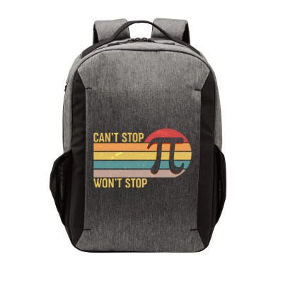 Retro Vintage Pi Day 314 Can't Stop Won't Stop Vector Backpack