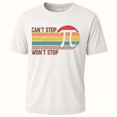 Retro Vintage Pi Day 314 Can't Stop Won't Stop Performance Shirt