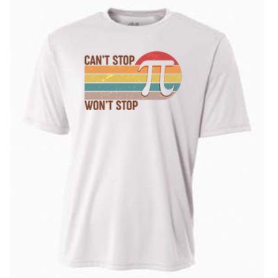 Retro Vintage Pi Day 314 Can't Stop Won't Stop Cooling Performance Crew T-Shirt