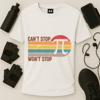 Retro Vintage Pi Day 314 Can't Stop Won't Stop Performance Shirt