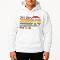 Retro Vintage Pi Day 314 Can't Stop Won't Stop Hoodie