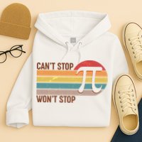 Retro Vintage Pi Day 314 Can't Stop Won't Stop Hoodie
