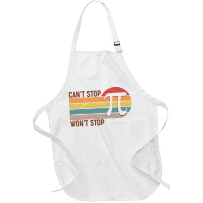 Retro Vintage Pi Day 314 Can't Stop Won't Stop Apron