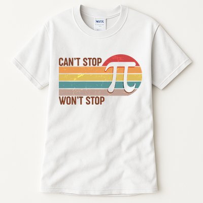 Retro Vintage Pi Day 314 Can't Stop Won't Stop Tall T-Shirt