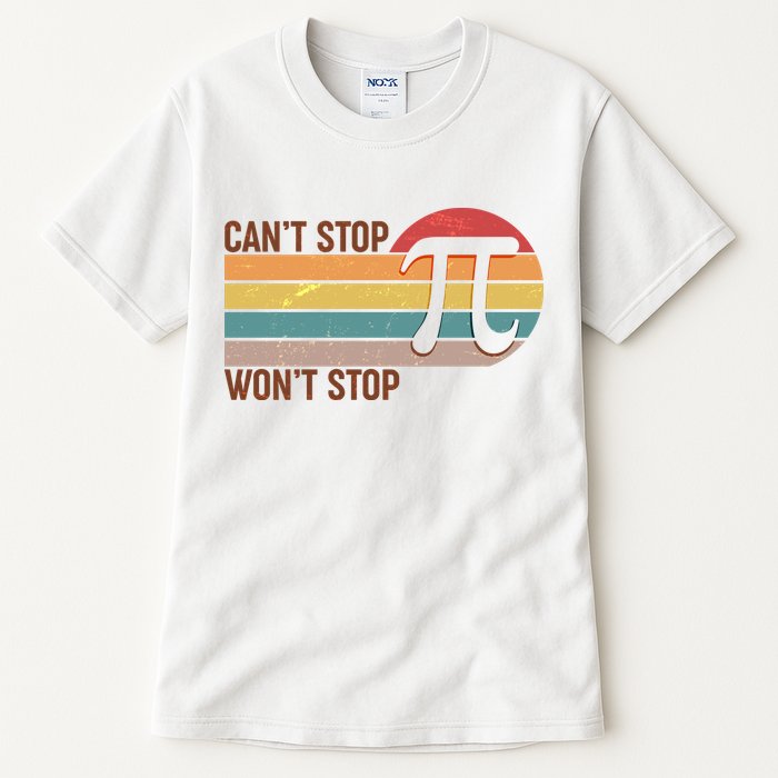 Retro Vintage Pi Day 314 Can't Stop Won't Stop Tall T-Shirt
