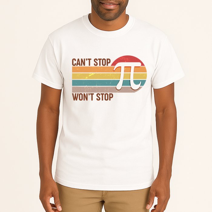 Retro Vintage Pi Day 314 Can't Stop Won't Stop Tall T-Shirt