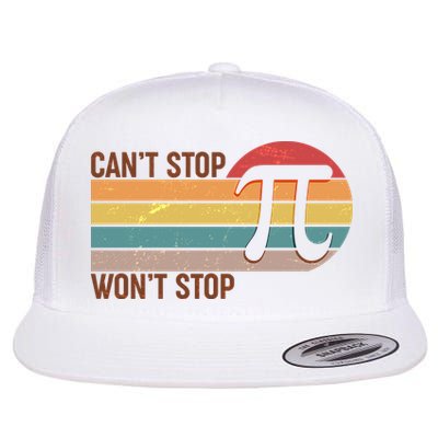 Retro Vintage Pi Day 314 Can't Stop Won't Stop Flatbill Hat