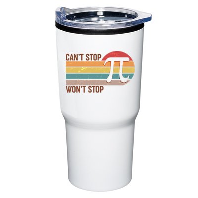 Retro Vintage Pi Day 314 Can't Stop Won't Stop Tumbler