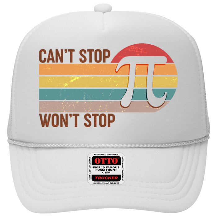 Retro Vintage Pi Day 314 Can't Stop Won't Stop Trucker Hat