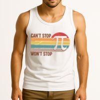 Retro Vintage Pi Day 314 Can't Stop Won't Stop Tank Top