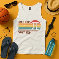 Retro Vintage Pi Day 314 Can't Stop Won't Stop Tank Top