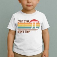 Retro Vintage Pi Day 314 Can't Stop Won't Stop Toddler T-Shirt