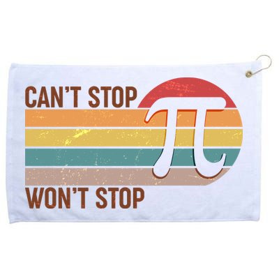 Retro Vintage Pi Day 314 Can't Stop Won't Stop Grommeted Golf Towel