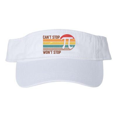 Retro Vintage Pi Day 314 Can't Stop Won't Stop Visor
