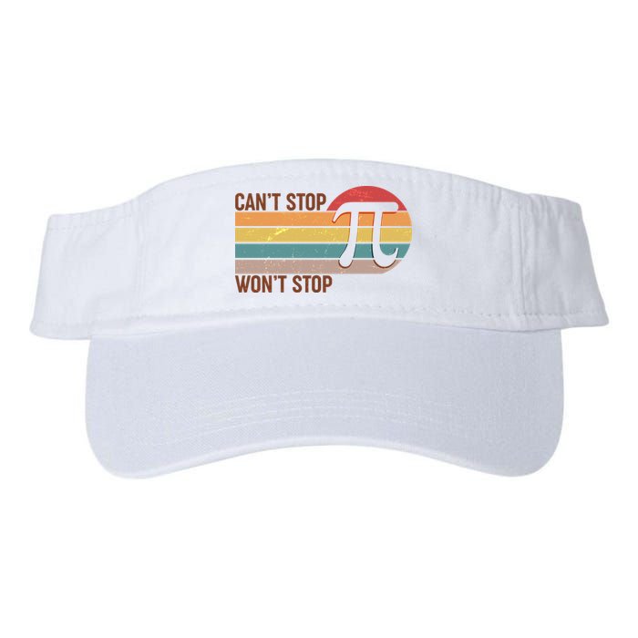 Retro Vintage Pi Day 314 Can't Stop Won't Stop Visor