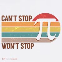Retro Vintage Pi Day 314 Can't Stop Won't Stop Kids T-Shirt