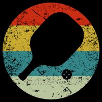 Retro Vintage Pickleball Button