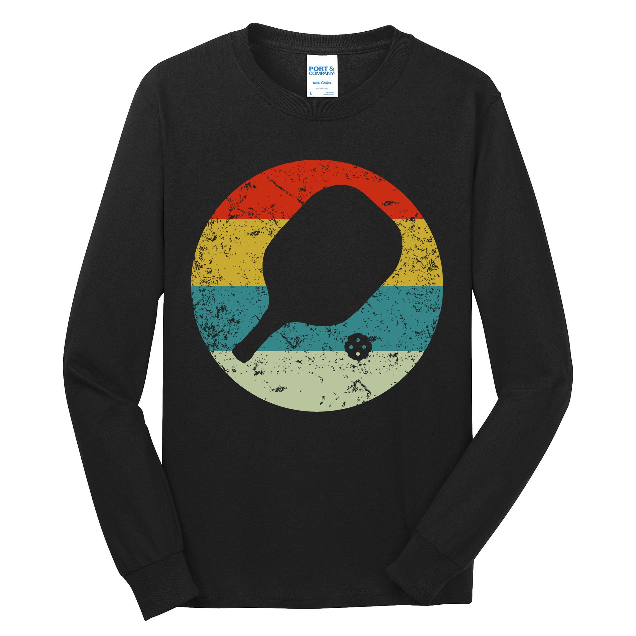 Retro Vintage Pickleball Tall Long Sleeve T-Shirt