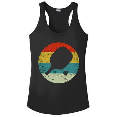Retro Vintage Pickleball Ladies PosiCharge Competitor Racerback Tank