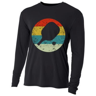 Retro Vintage Pickleball Cooling Performance Long Sleeve Crew