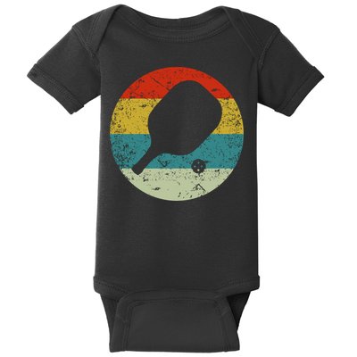 Retro Vintage Pickleball Baby Bodysuit