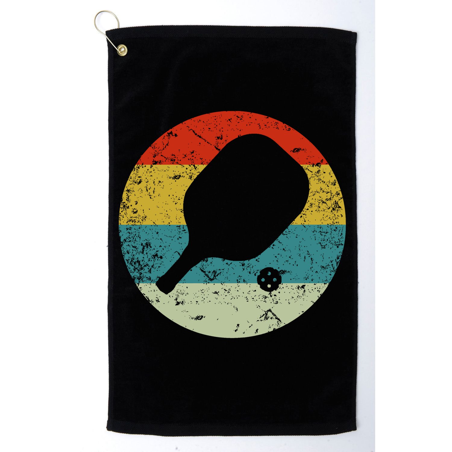 Retro Vintage Pickleball Golf Towel