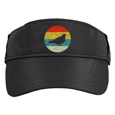 Retro Vintage Pigeon Adult Drive Performance Visor