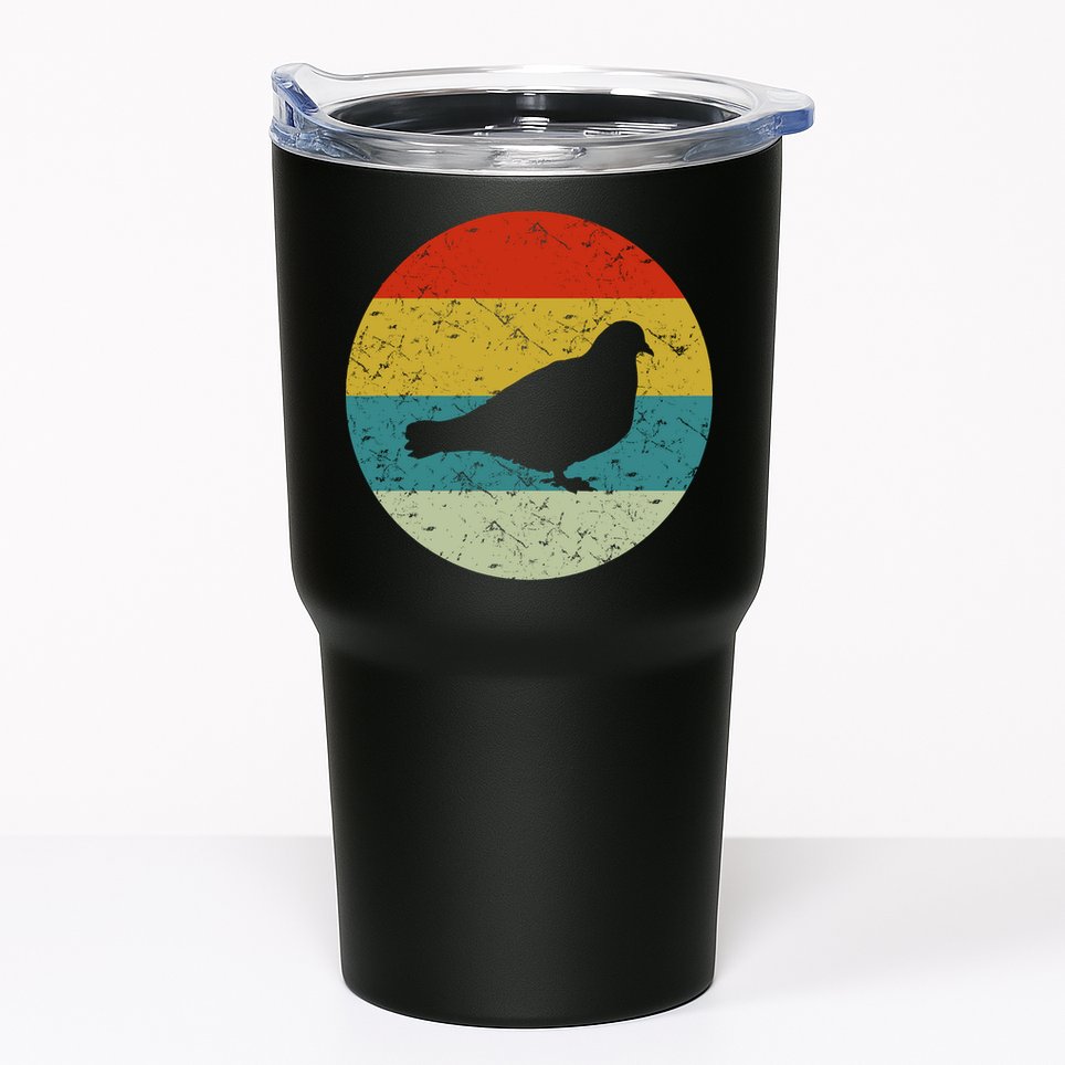 Retro Vintage Pigeon Tumbler