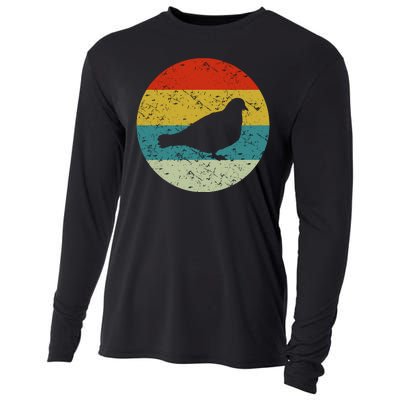 Retro Vintage Pigeon Cooling Performance Long Sleeve Crew