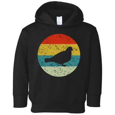 Retro Vintage Pigeon Toddler Hoodie