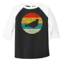 Retro Vintage Pigeon Toddler Fine Jersey T-Shirt