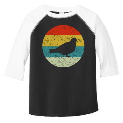 Retro Vintage Pigeon Toddler Fine Jersey T-Shirt