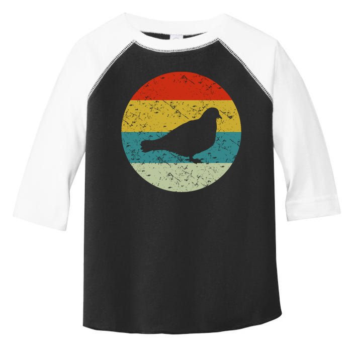 Retro Vintage Pigeon Toddler Fine Jersey T-Shirt