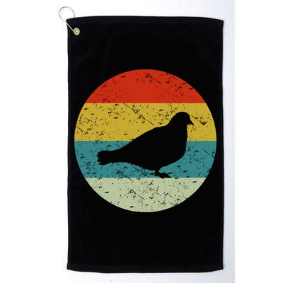 Retro Vintage Pigeon Golf Towel