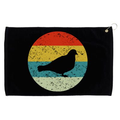 Retro Vintage Pigeon Grommeted Golf Towel