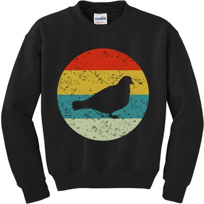 Retro Vintage Pigeon Kids Sweatshirt