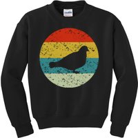 Retro Vintage Pigeon Kids Sweatshirt