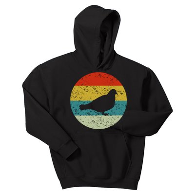 Retro Vintage Pigeon Kids Hoodie