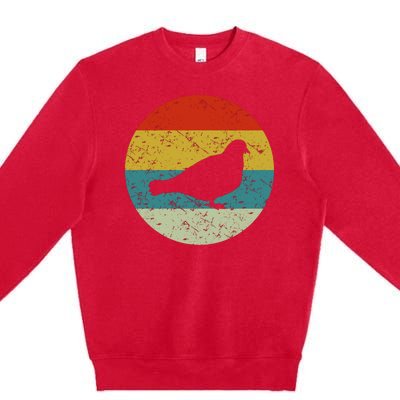 Retro Vintage Pigeon Premium Crewneck Sweatshirt