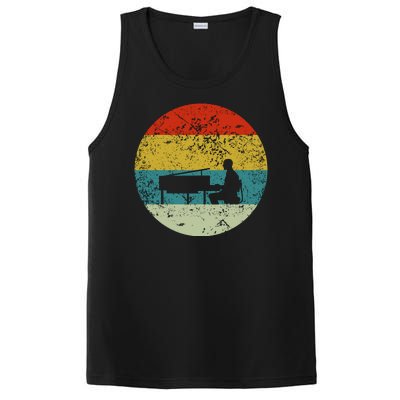 Retro Vintage Piano Player PosiCharge Competitor Tank