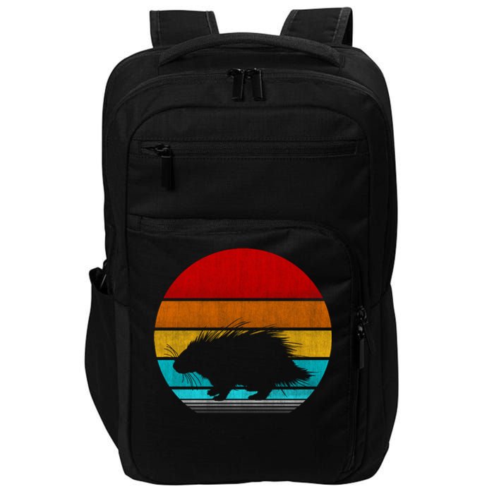 Retro Vintage Porcupine Impact Tech Backpack