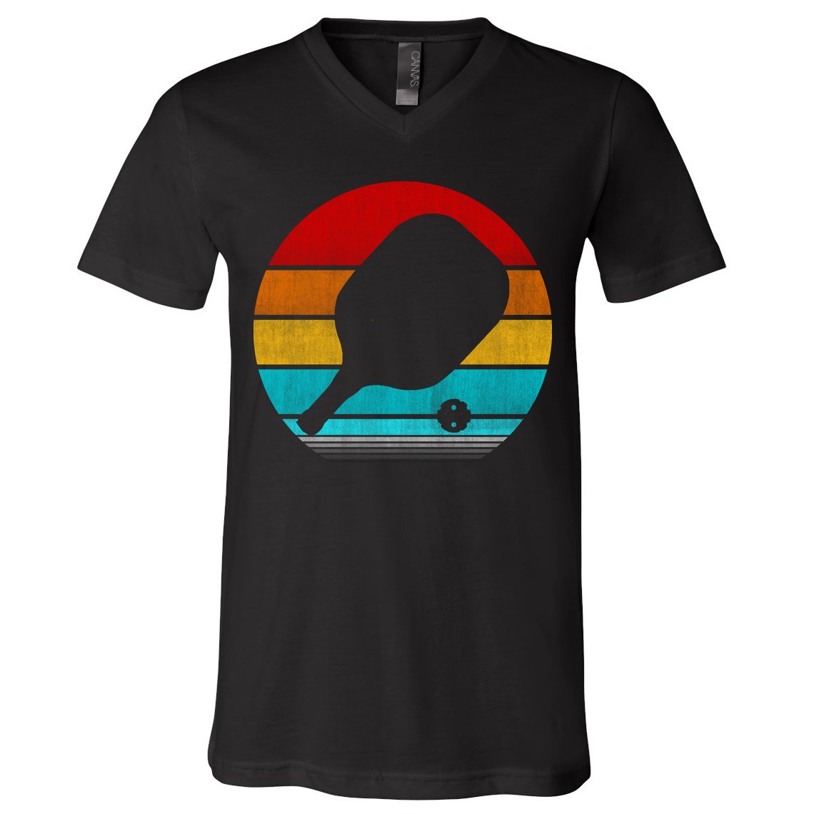 Retro Vintage Pickleball V-Neck T-Shirt